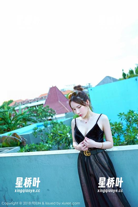 Feilin嗲囡囡-模特YOYO Feilin嗲囡囡 - 黑色写真,模特YOYO的不羁与优雅交织出的完美照片