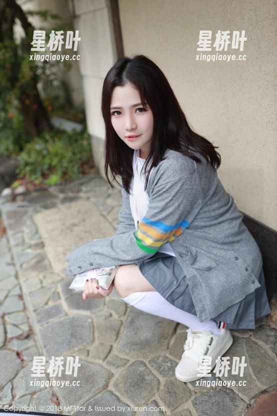 MFStar模范学院 - “艾莉Evelyn的一天，户外的原图如同万千心事交织”—图包的颜色变换得有点任性了吧？